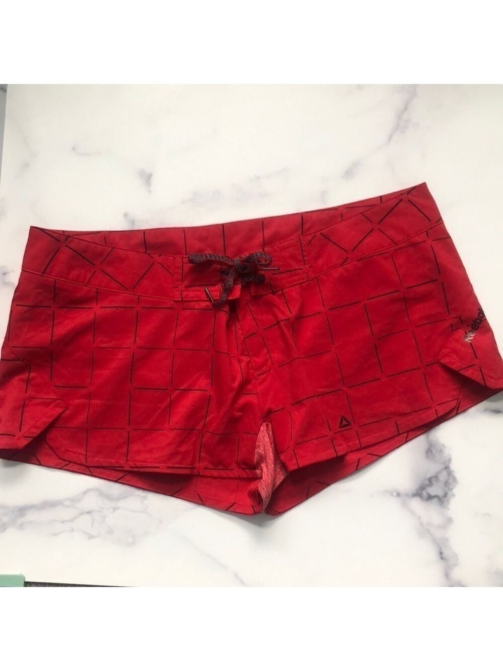 Reebok CrossFit Cross Training Red Black Shorts Size Medium